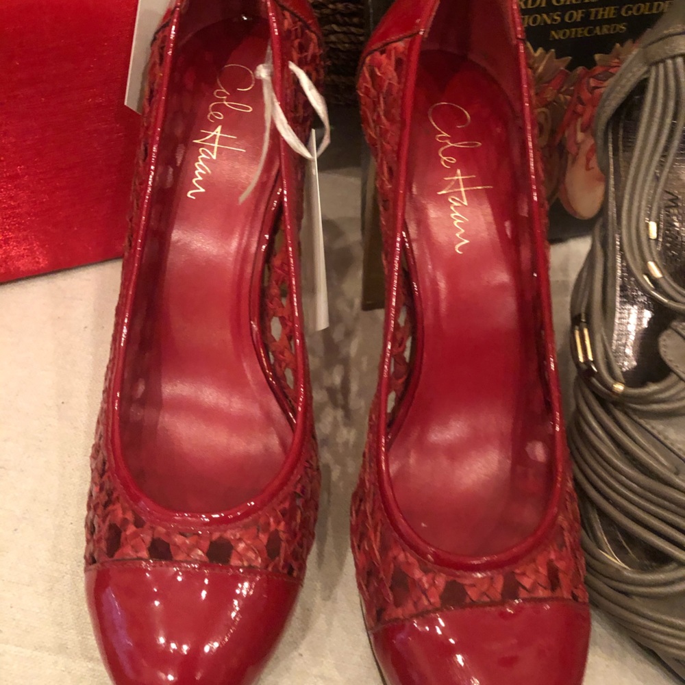Cole Haan Size 9 Red Heels